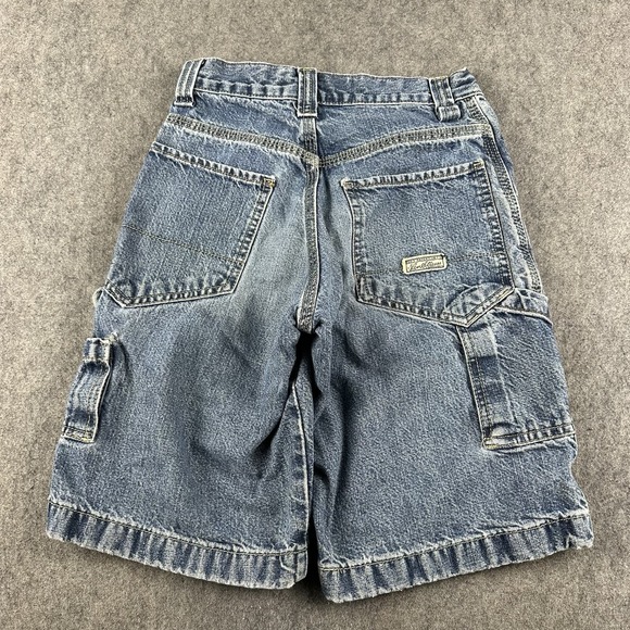 Vintage Y2K Levi Strauss Denim Cargo Shorts Boys 8 Carpenter Skater 23"W x 10"L - Picture 1 of 7
